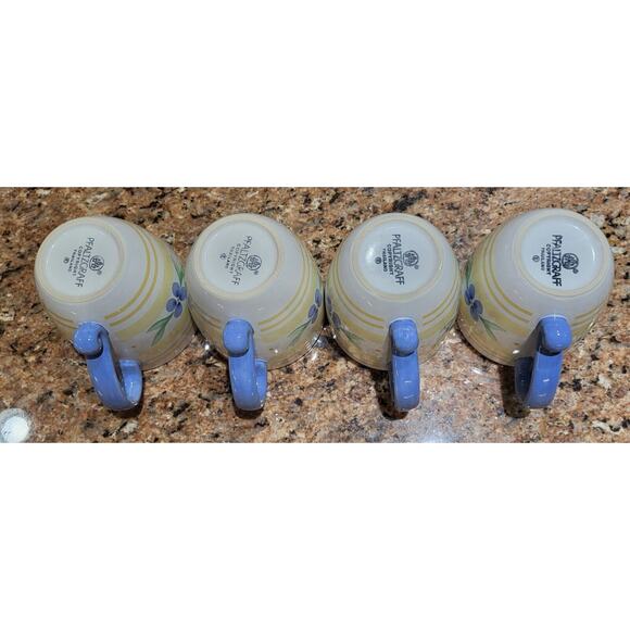 Pfaltzgraff Summer Breeze 16 oz. Stoneware Coffee Tea Mugs/Cups Set of 4 - Picture 12 of 14